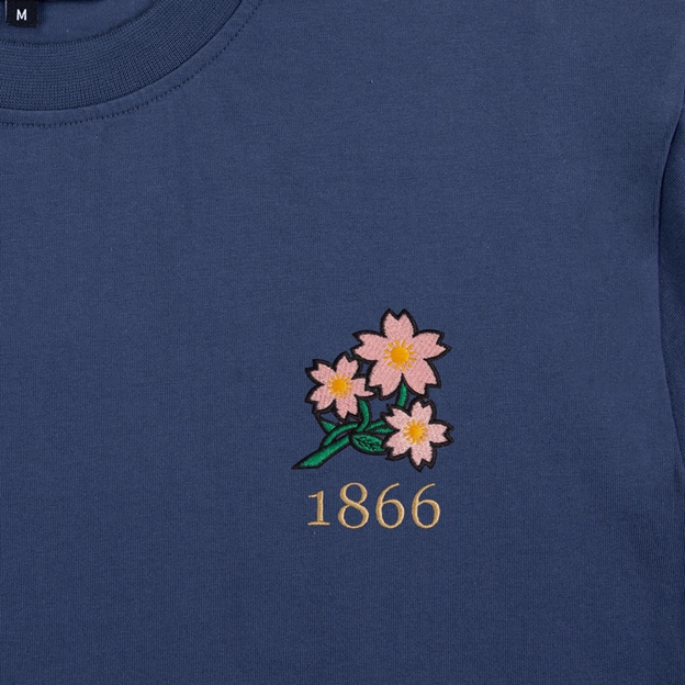 Japan 1866 Pure Cotton T-Shirt - Petrol Blue