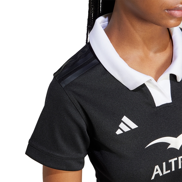 All Blacks Womens Home Rugby Shirt - Black 24/25