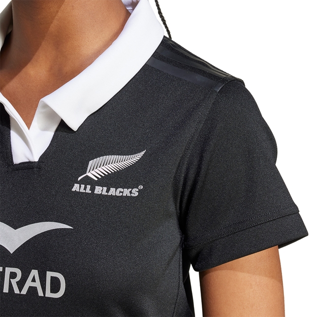 All Blacks Womens Home Rugby Shirt - Black 24/25