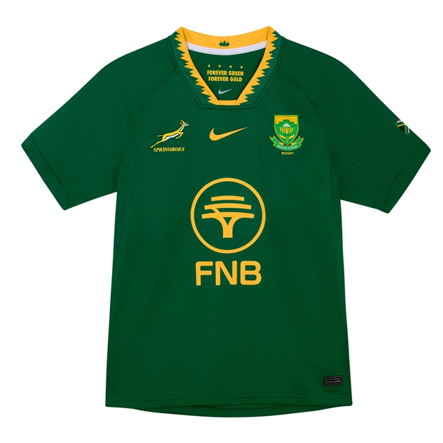 South Africa Springboks Mens Home Stadium Jersey 25/26 - Flat